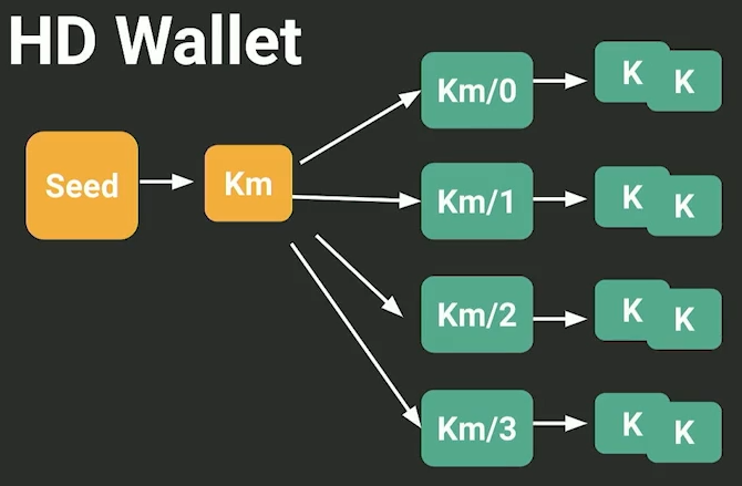 HD Wallet, generación jerárquica de llaves