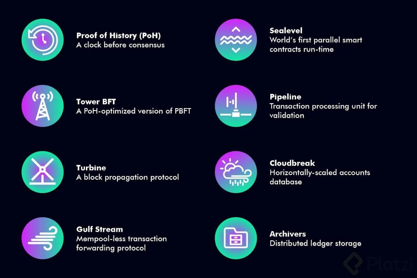 Componentes de Solana
